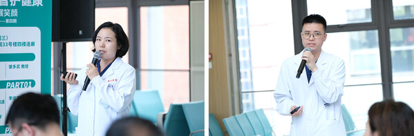 兩位醫(yī)生開展科普講座
