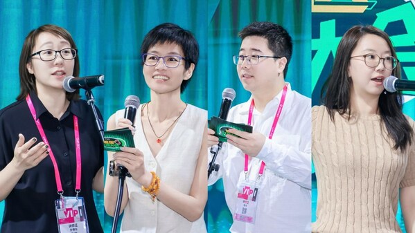 勃林格"獸醫(yī)脫口秀"活動(dòng)現(xiàn)場  （從左至右：廣州凱特喵百思貓專科醫(yī)院院長羅倩怡、北京美聯(lián)眾合轉(zhuǎn)診中心心肺科主任孫莉苑、上海鵬峰寵物醫(yī)院副院長唐偉、美聯(lián)眾合轉(zhuǎn)診中心內(nèi)科?？漆t(yī)生耿文靜）