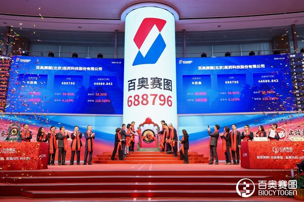 百奧賽圖鳴鑼上市